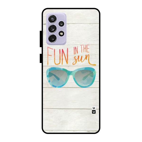 Sun Fun Metal Back Case for Galaxy A72