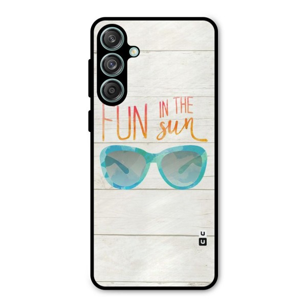 Sun Fun Metal Back Case for Galaxy M55 5G
