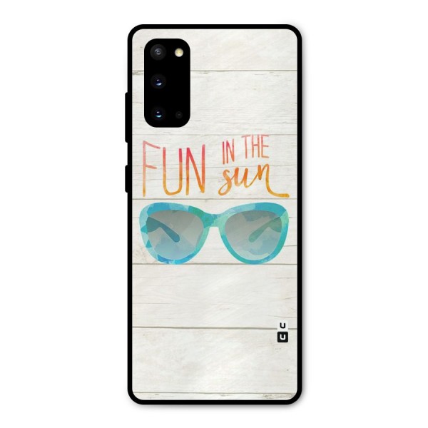 Sun Fun Metal Back Case for Galaxy S20
