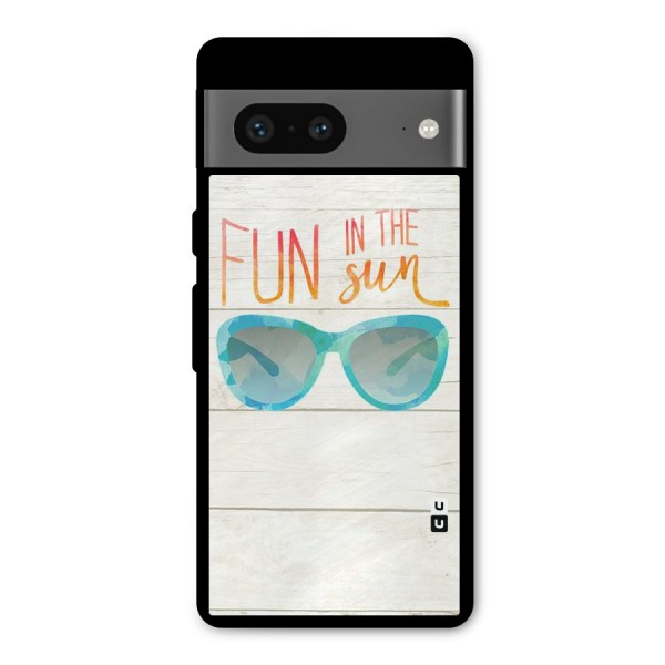 Sun Fun Metal Back Case for Google Pixel 7