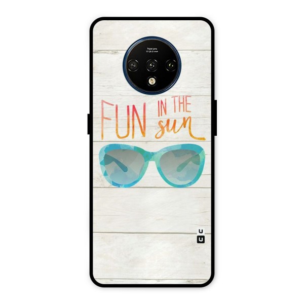 Sun Fun Metal Back Case for OnePlus 7T