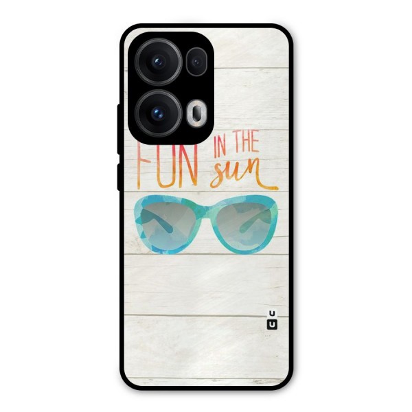 Sun Fun Metal Back Case for Oppo Reno13 Pro