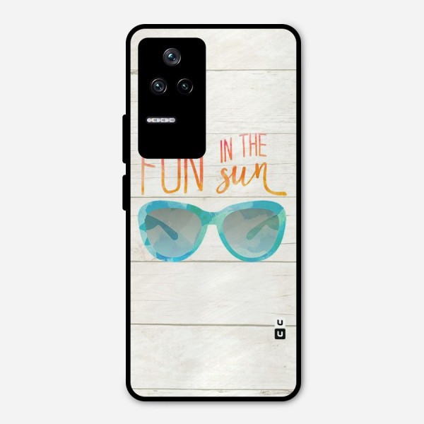 Sun Fun Metal Back Case for Poco F4 5G
