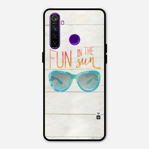 Sun Fun Metal Back Case for Realme 5 Pro