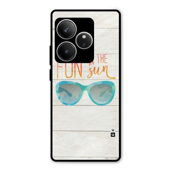 Sun Fun Metal Back Case for Realme GT 6