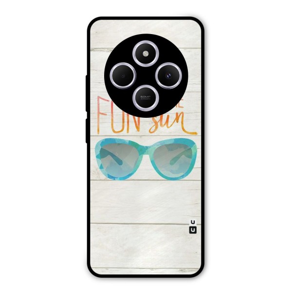 Sun Fun Metal Back Case for Redmi A4