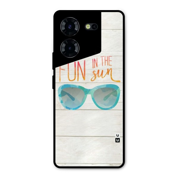 Sun Fun Metal Back Case for Tecno Pova 5 Pro 5G