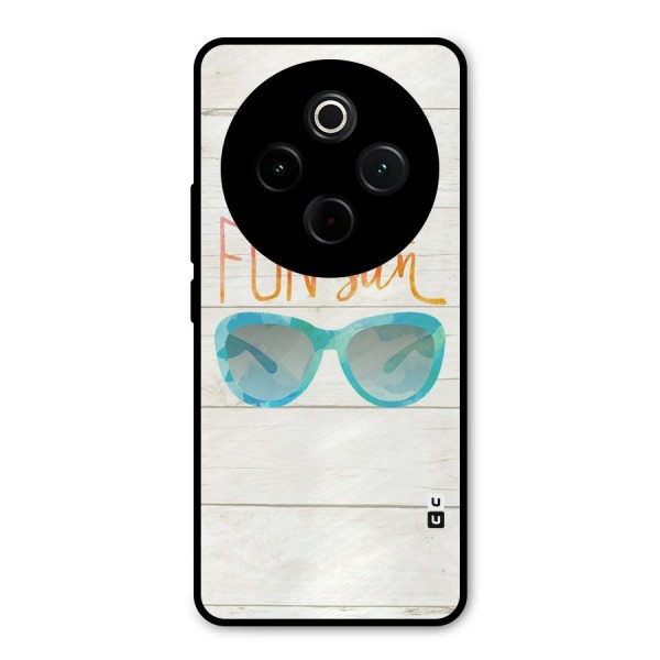Sun Fun Metal Back Case for Vivo T4