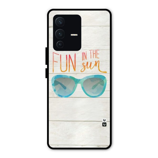 Sun Fun Metal Back Case for Vivo V23 Pro