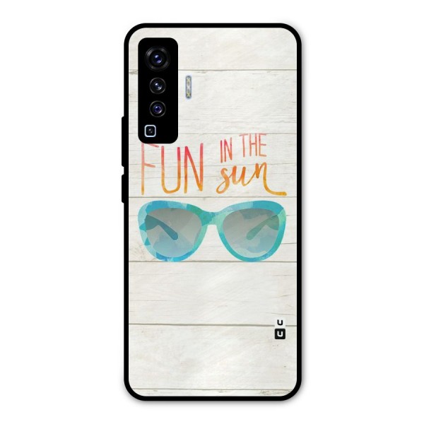 Sun Fun Metal Back Case for Vivo X50