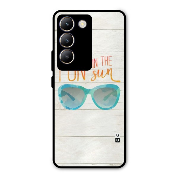 Sun Fun Metal Back Case for Vivo Y200e