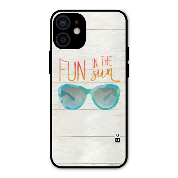 Sun Fun Metal Back Case for iPhone 12 Mini