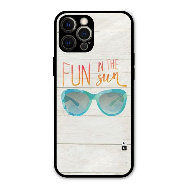 Sun Fun Metal Back Case for iPhone 12 Pro Max