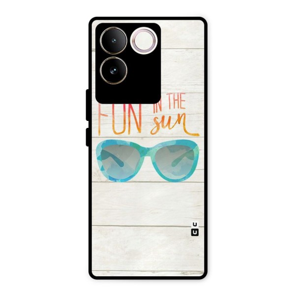 Sun Fun Metal Back Case for iQOO Z7 Pro