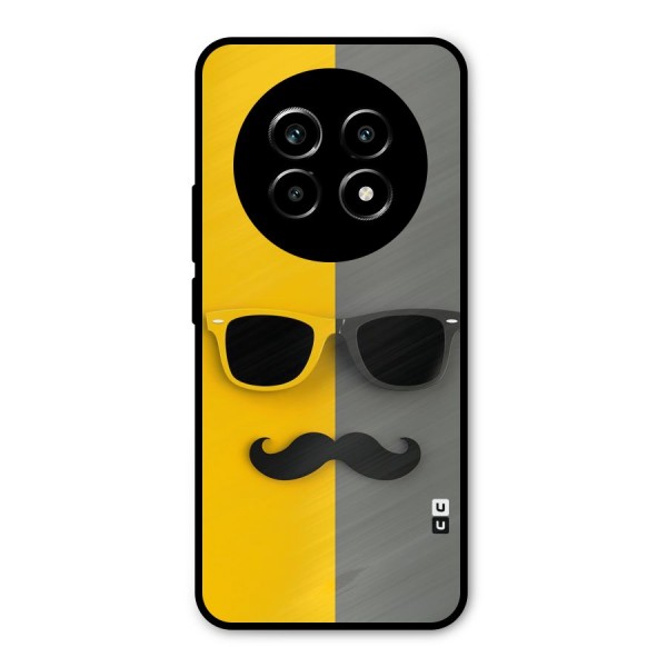Sunglasses and Moustache Metal Back Case for Realme 13 Pro