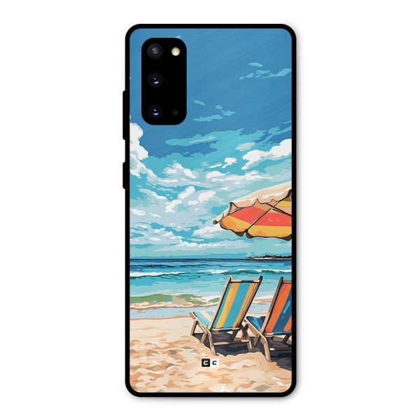 Sunny Beach Metal Back Case for Galaxy S20