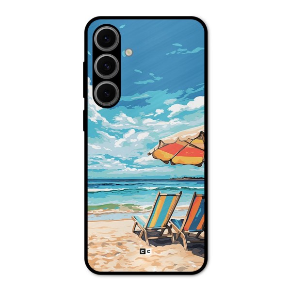 Sunny Beach Metal Back Case for Galaxy S24 FE