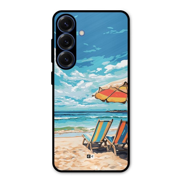 Sunny Beach Metal Back Case for Galaxy S25