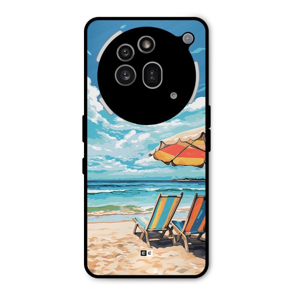 Sunny Beach Metal Back Case for Nothing Phone 3a Pro