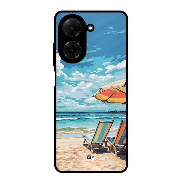 Sunny Beach Metal Back Case for Poco C71