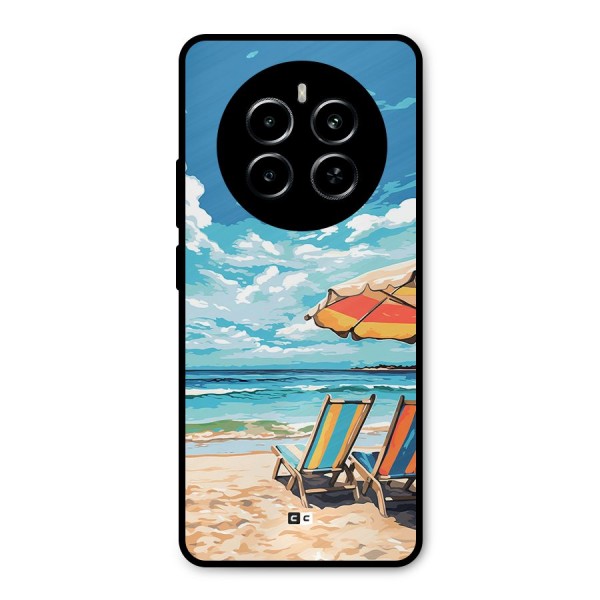 Sunny Beach Metal Back Case for Realme P1