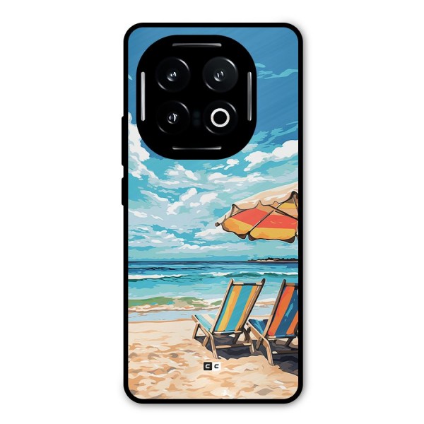 Sunny Beach Metal Back Case for iQOO 13