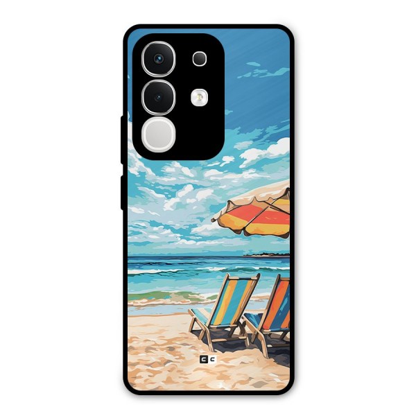 Sunny Beach Metal Back Case for iQOO Z10x
