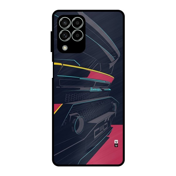 Super Car Parked Metal Back Case for Galaxy M33