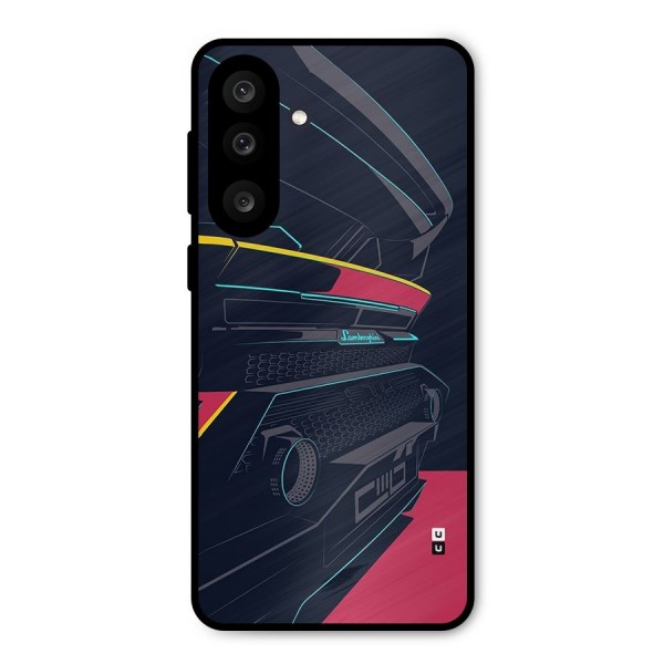 Super Car Parked Metal Back Case for Galaxy M56