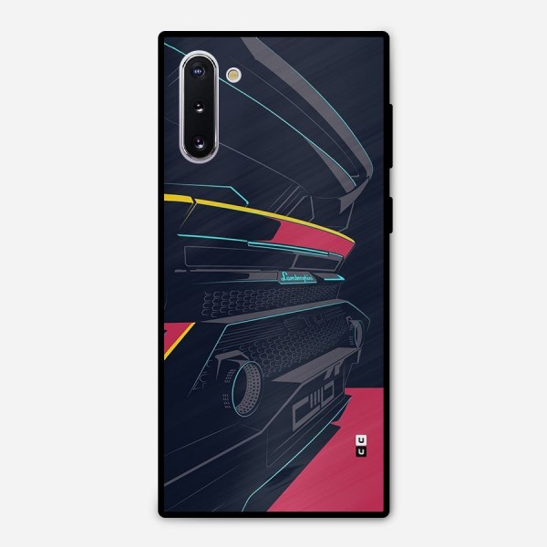 Super Car Parked Metal Back Case for Galaxy Note 10