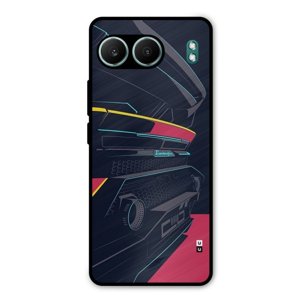 Super Car Parked Metal Back Case for OnePlus Nord 4