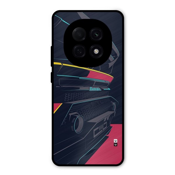 Super Car Parked Metal Back Case for Oppo F29 Pro