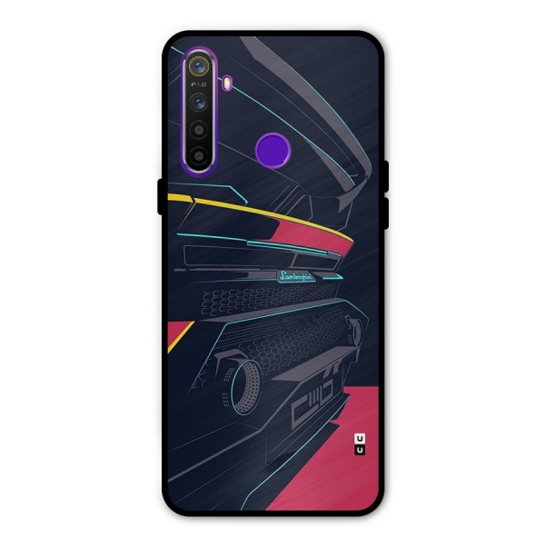 Super Car Parked Metal Back Case for Realme Narzo 10
