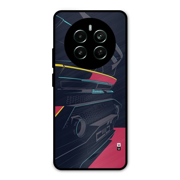 Super Car Parked Metal Back Case for Realme Narzo 70 Pro
