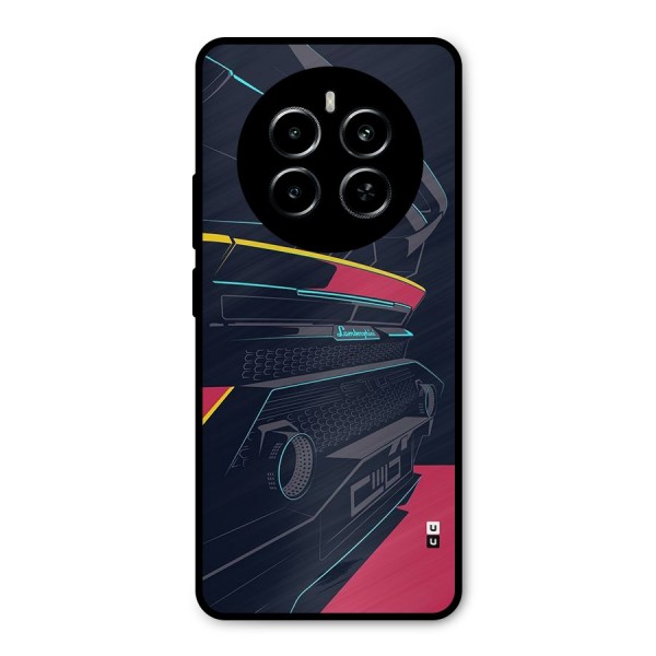 Super Car Parked Metal Back Case for Realme P1