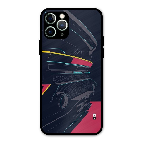 Super Car Parked Metal Back Case for iPhone 11 Pro Max