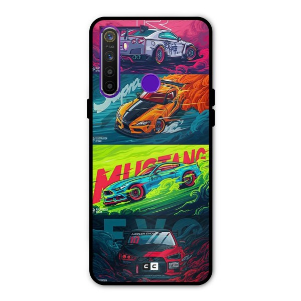 Super Racing Car Metal Back Case for Realme Narzo 10