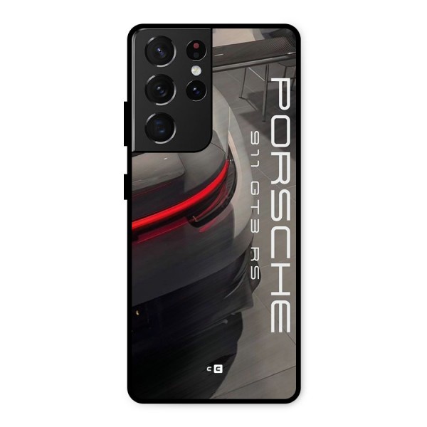 Super Sports Car Metal Back Case for Galaxy S21 Ultra 5G
