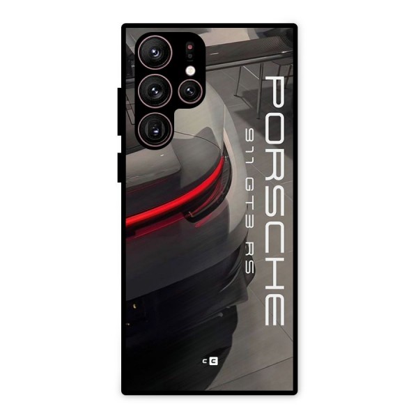 Super Sports Car Metal Back Case for Galaxy S22 Ultra 5G