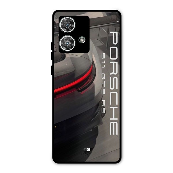 Super Sports Car Metal Back Case for Motorola Edge 40 Neo