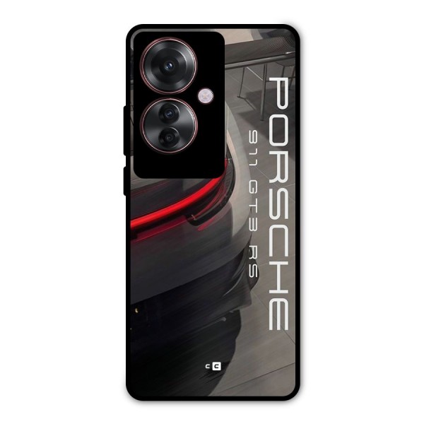 Super Sports Car Metal Back Case for Oppo F25 Pro