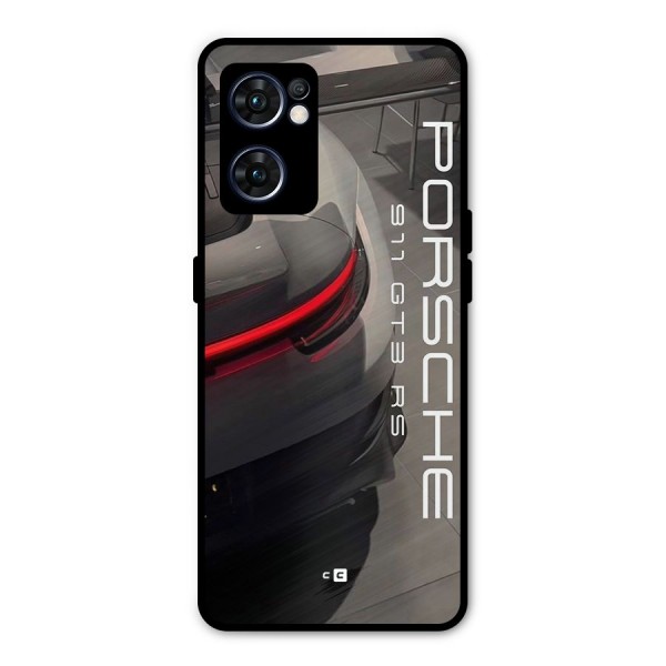 Super Sports Car Metal Back Case for Oppo Reno7 5G