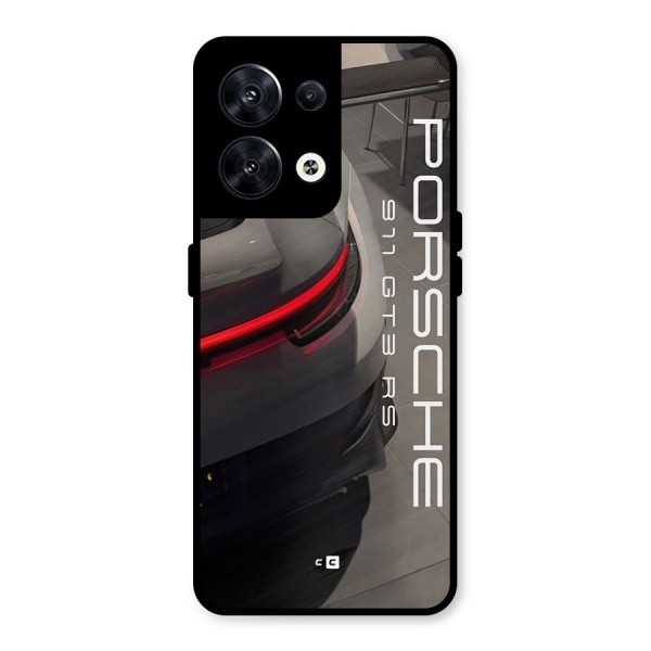 Super Sports Car Metal Back Case for Oppo Reno8 5G