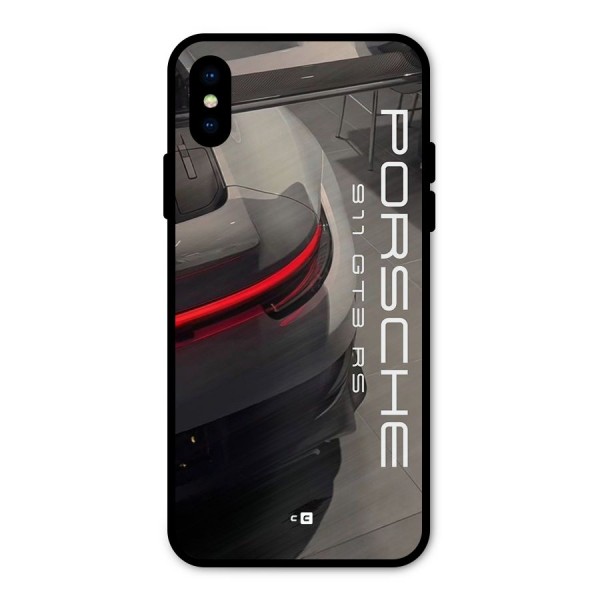 Super Sports Car Metal Back Case for iPhone X