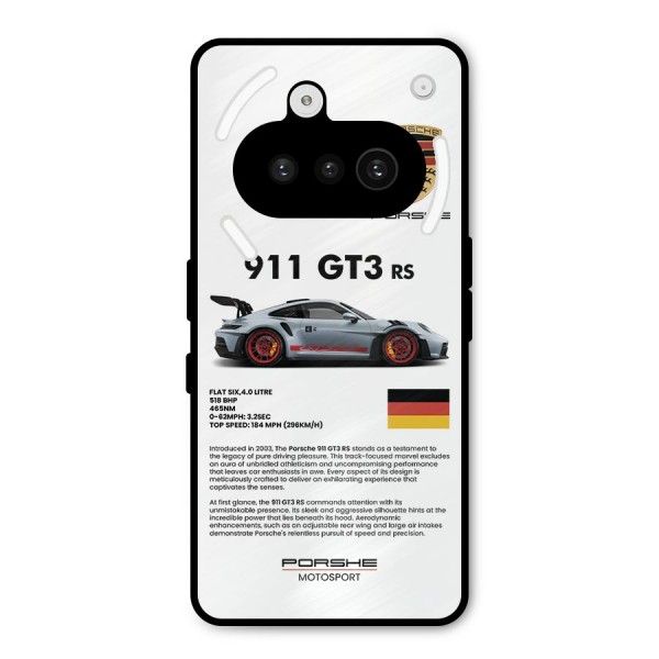 Supercar Features Metal Back Case for Nothing Phone 3a