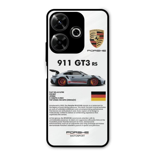 Supercar Features Metal Back Case for Redmi 13 5G