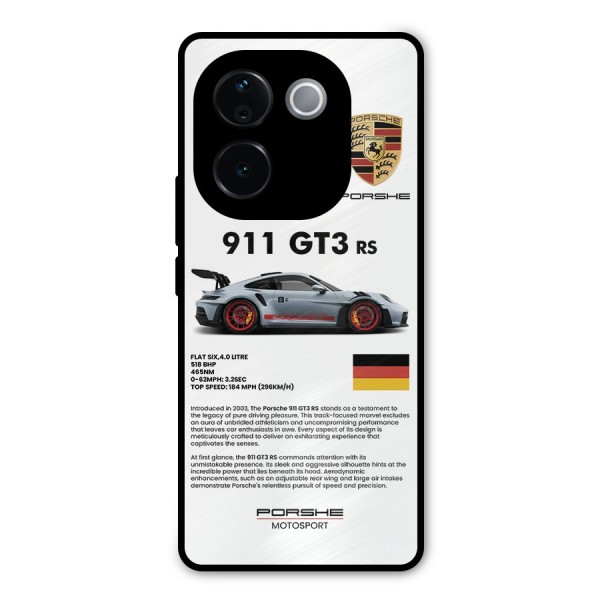 Supercar Features Metal Back Case for iQOO Z9s Pro