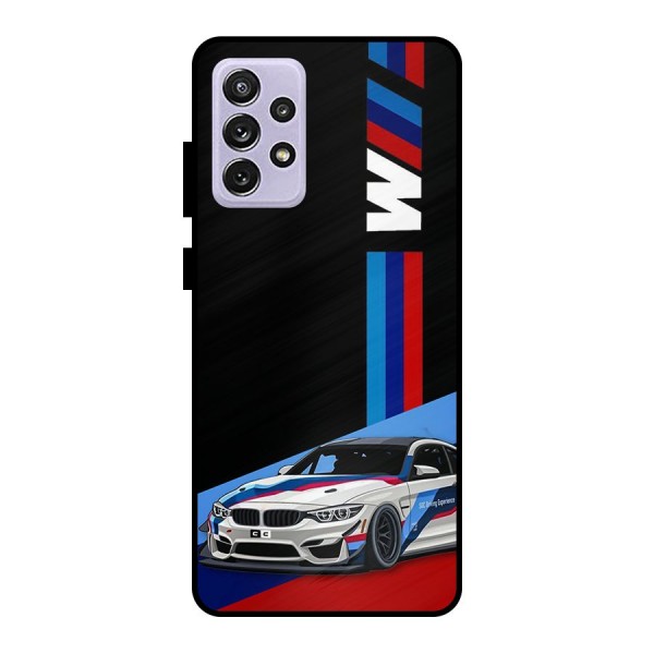 Supercar Stance Metal Back Case for Galaxy A72