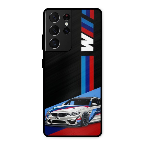 Supercar Stance Metal Back Case for Galaxy S21 Ultra 5G