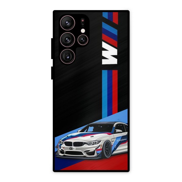 Supercar Stance Metal Back Case for Galaxy S22 Ultra 5G